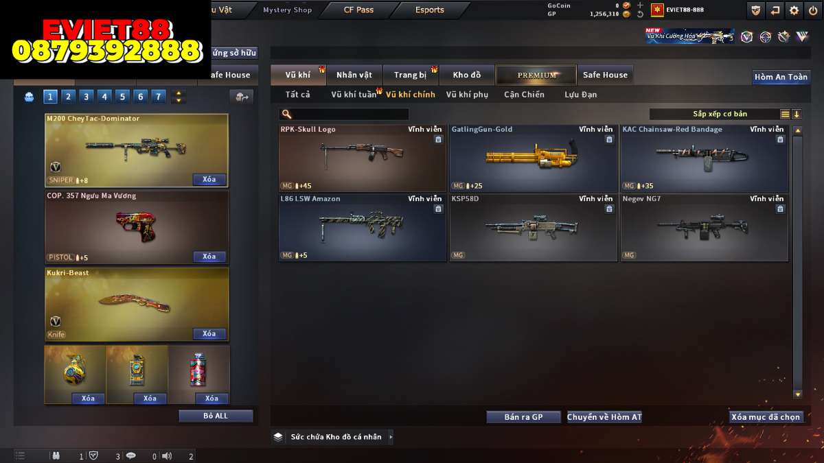 shop acc cf uy tin gia re